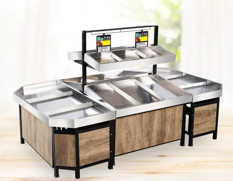 Metallic Light Duty Cashier Checkout Counter Gridwall Series Supermarket Pharmacy Display Rack