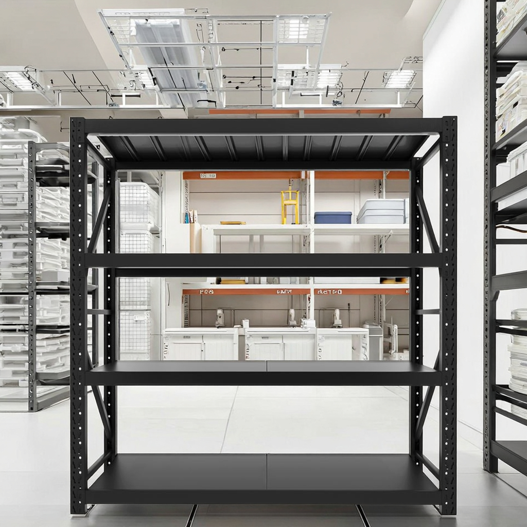 Hot-Selling Adjustable Industrial Metal Storage Unit Steel Boltless Warehouse Shelving for Garage Stacking Racks Shelves