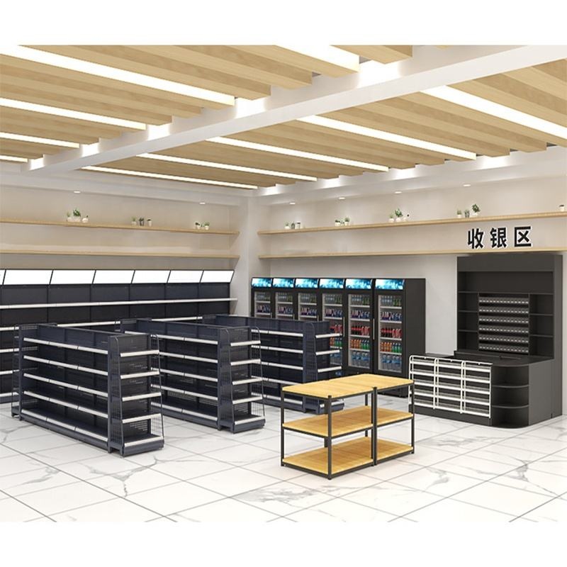 Customized Convenience Store Supermarket Rack Shelves Supermarket Shelves