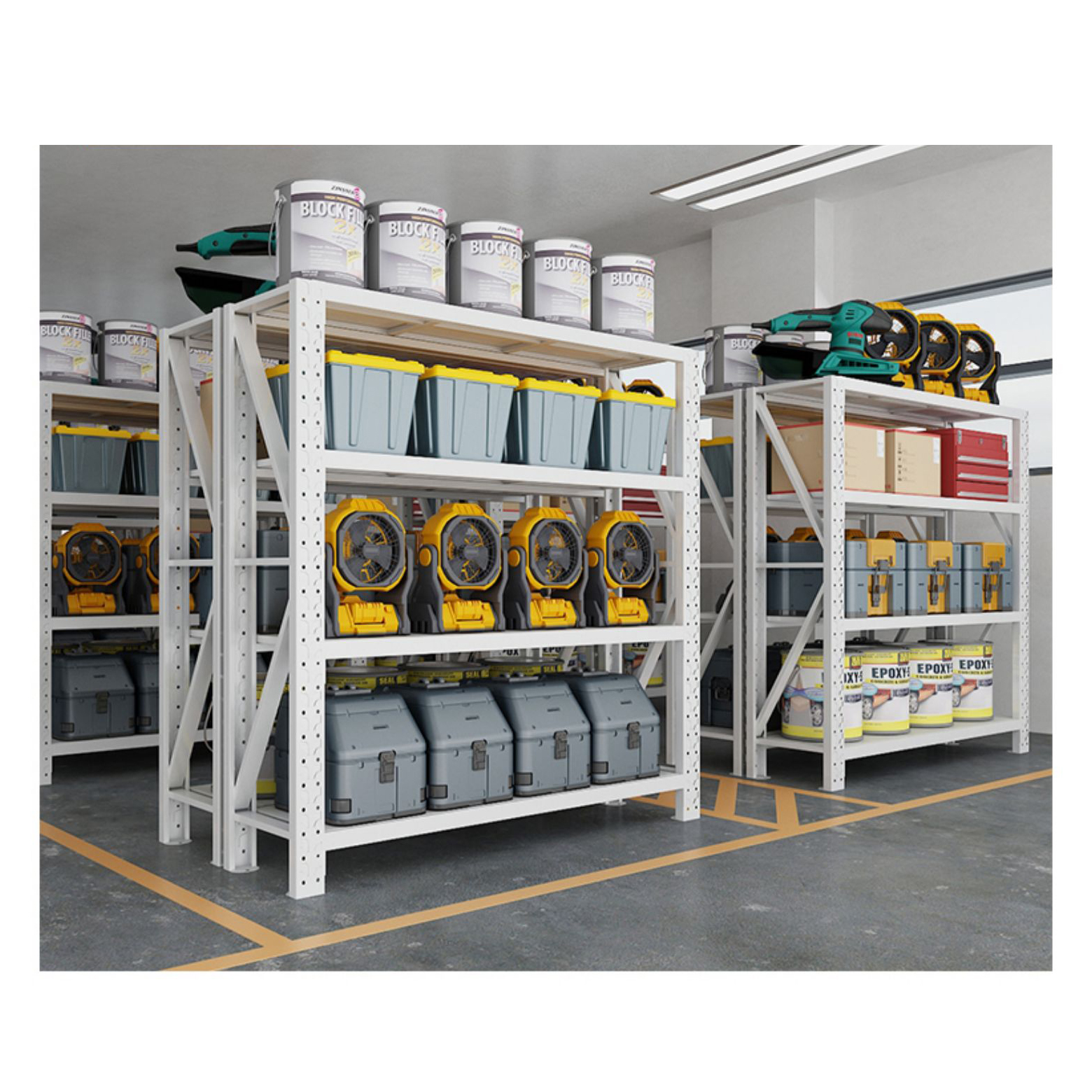 Adjustable Storage Stacking Racks Pallet Steel Metal Warehouse Shelving Shelves Garage Warehouse Rack
