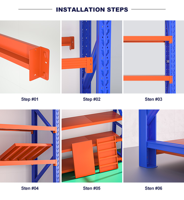 Heavy Duty Shelves Thick  Industrial Rack Steel Shelving Corrosion Protection Warehouse Shelving Pallet Rack System