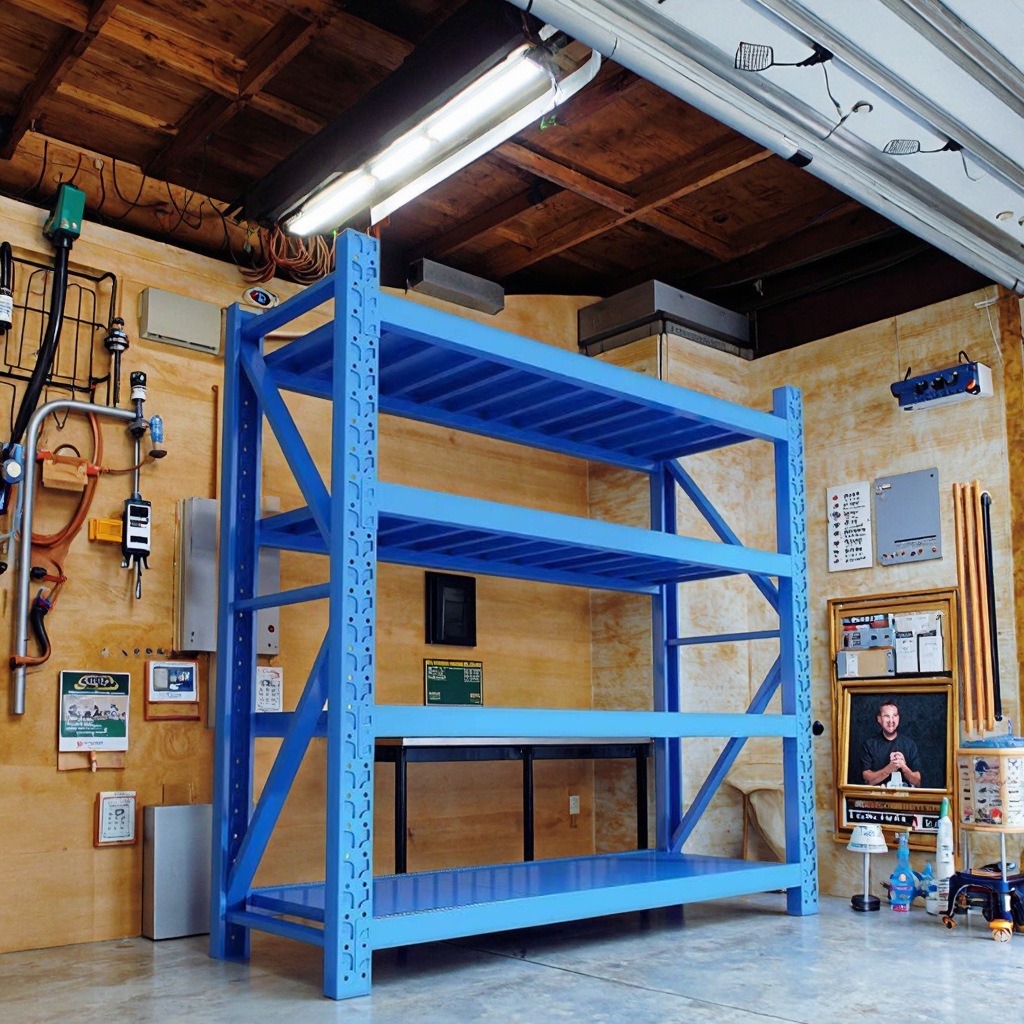 Industrial Use Medium Duty Metal Shelving Unit Wholesale Price Steel Storage Shelf for Garage and Warehouse Use
