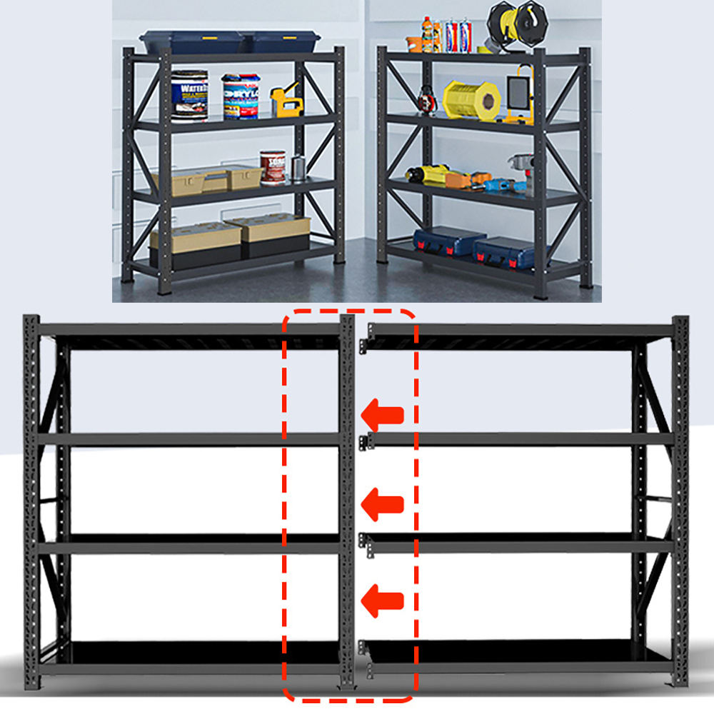 Factory Sale Metal Shelving Unit  Shelf for Warehouse Light Duty Storage Shelves  Adjustable Warehouse Shelving Rack