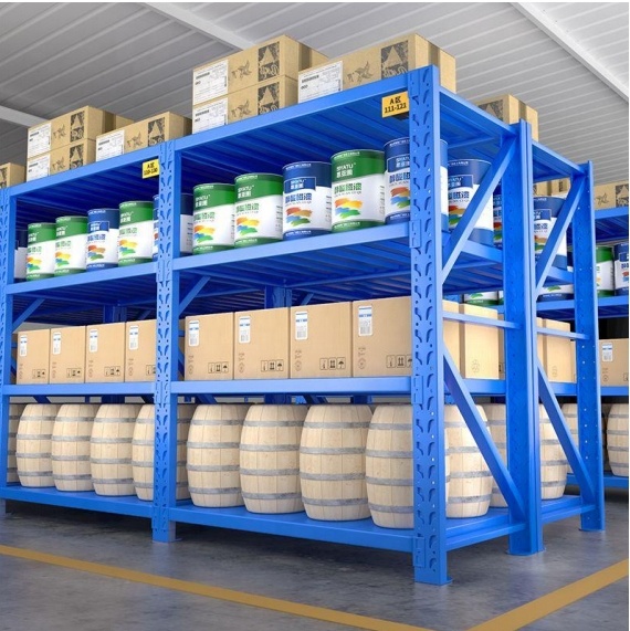 Shelf Wholesale Warehouse Multi Mounting Racks Metal Goods Shelf Popular Adjustable Storage Shelf