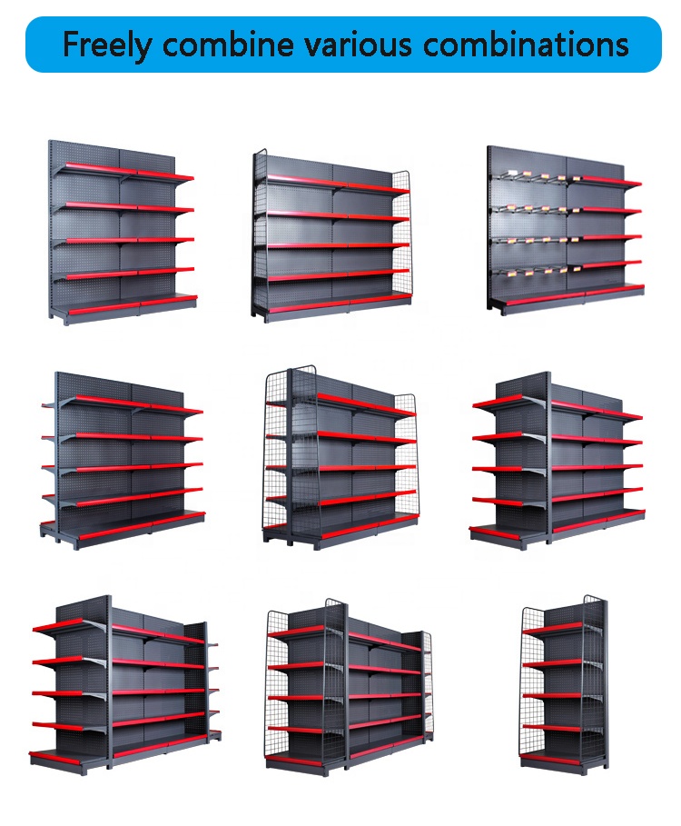 Customized Convenience Store Supermarket Rack Shelves Supermarket Shelves