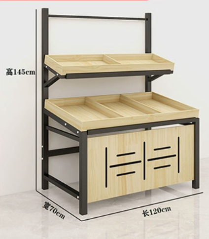 Fruit and Vegetable Display Stand Supermarket Vegetable Shelf Fruit and Vegetable Rack Storage Rack for Fruits Fruit Stand