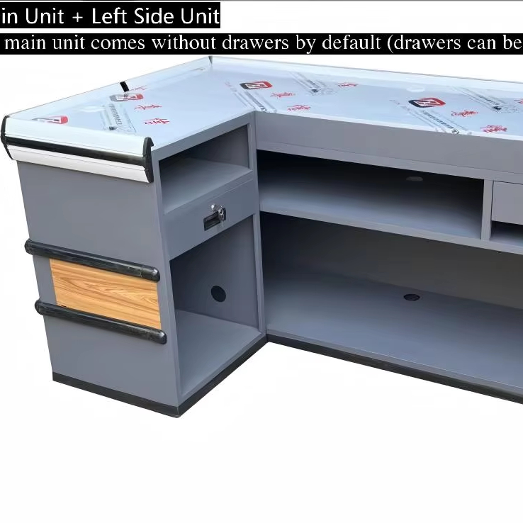 Supermarkets and Shopping Malls Metal Cash Register Cashier Desk Checkout Counter