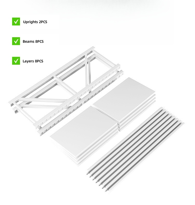 Durable&Modern Design Industrial Shelves Warehouse Shelving Easy Assemble Without Tools Medium-duty Rack Shelving Metal Shelves