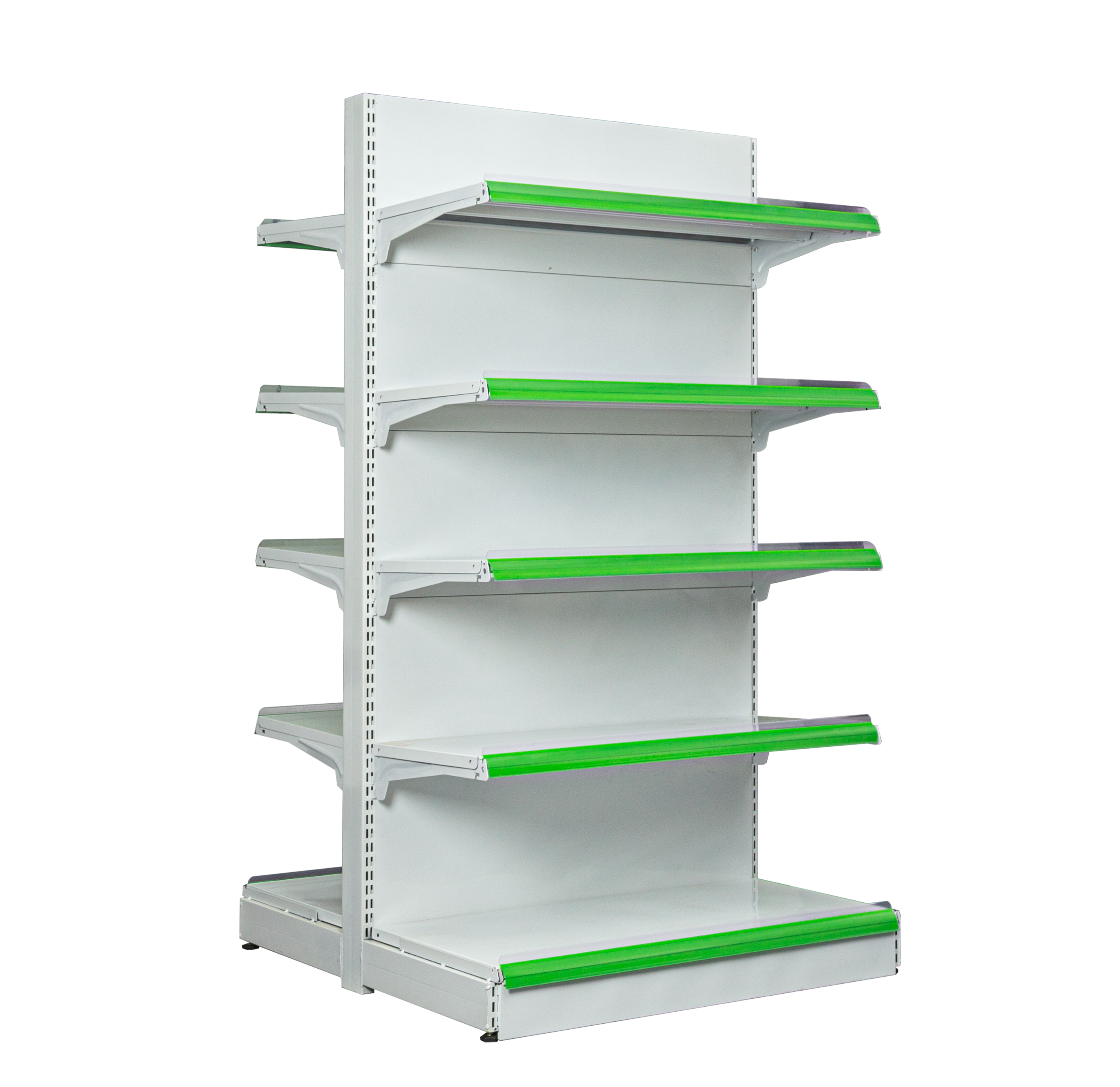 Best Price Adjustable Cold-Rolled Steel Grocery Shelves Double-Sided Store Shelving for Supermarket Gondola Sale