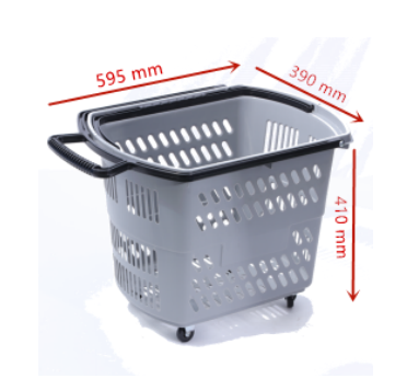 Wholesale Supermarket Shopping Basket Handle Basket Thickened Plastic Basket Doll Machine Store Basket Fruit and Snack Store