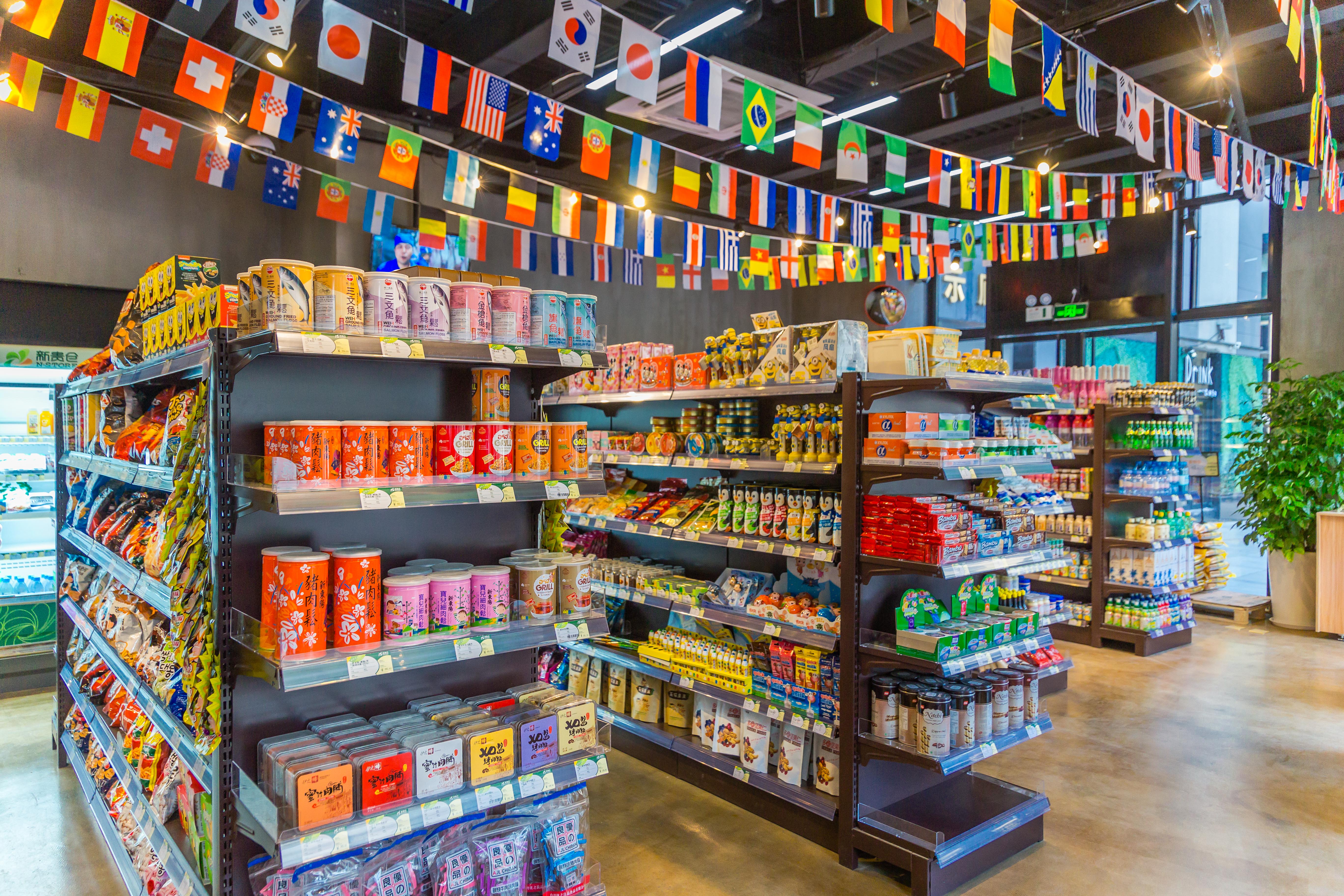 Double Side Supermarket Store Shelving Display Racks for Shop Shelf for Shop with Visual Merchandising