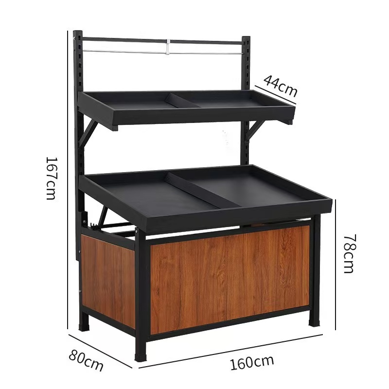 Metallic Light Duty Cashier Checkout Counter Gridwall Series Supermarket Pharmacy Display Rack