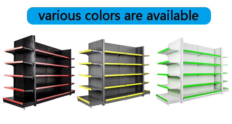 Strong Factory Direct Supermarket Display Shelves Adjustable Disassembled Gondola Shelving for Supermarket