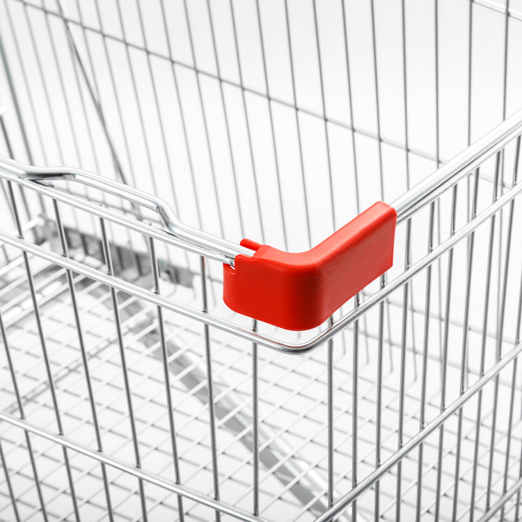 60L Large-capacity Shopping Trolley for Supermarkets and Convenience Stores Made of Metal