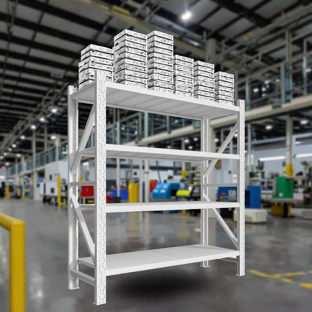 Ready to Ship Medium-Duty Metal Warehouse Rack Wide Span Storage Shelves  Factory Price Warehouse Shelving