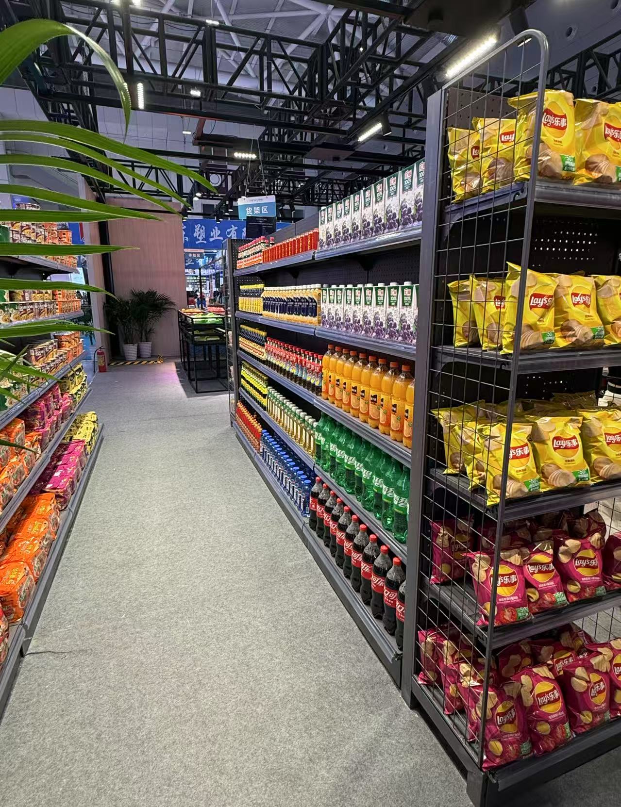 Strong Factory Direct Supermarket Display Shelves Adjustable Disassembled Gondola Shelving for Supermarket