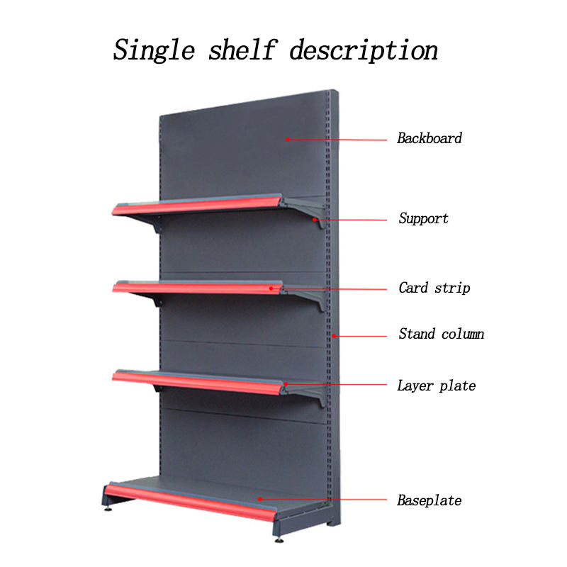 Light-duty Store Shelving Factory Direct Sale Store Gondola Best Price Grocery Shelves for Supermarket