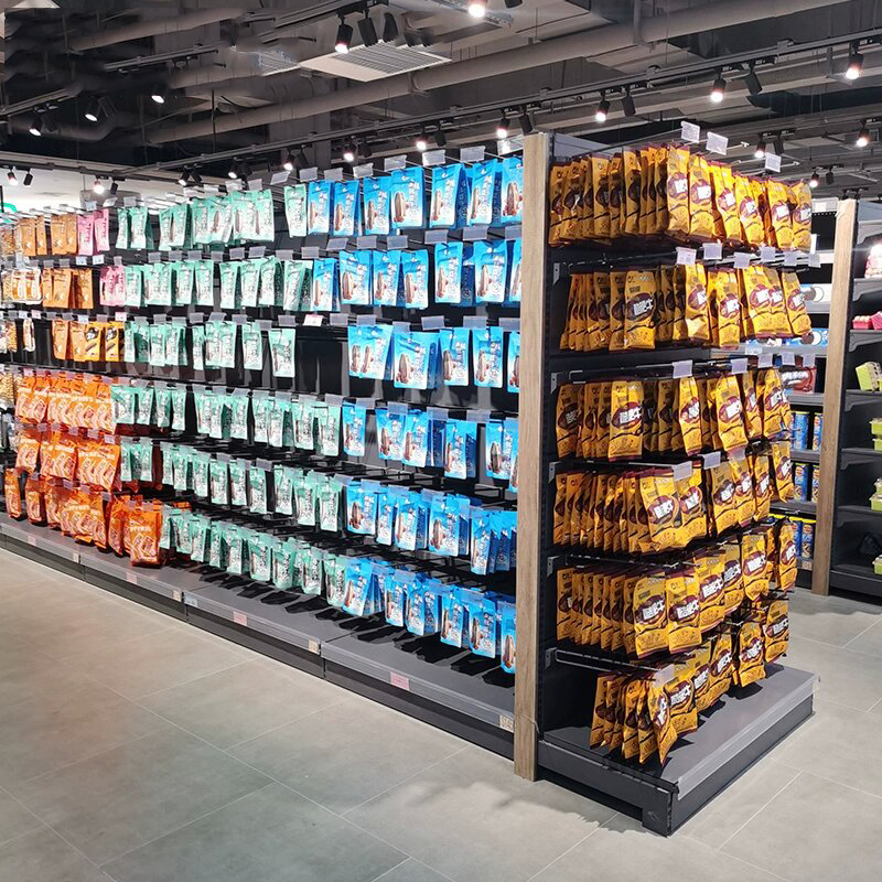 Double Side Supermarket Store Shelving Display Racks for Shop Shelf for Shop with Visual Merchandising
