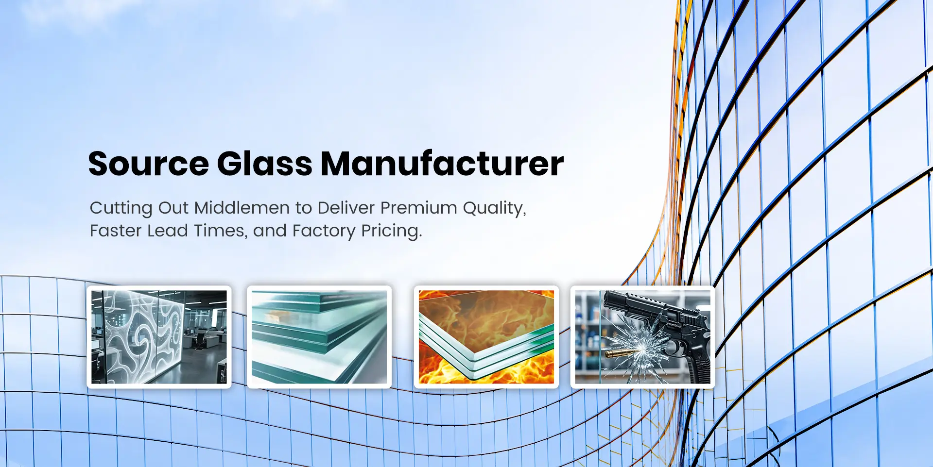 Guoxin Glass fireproof laminated insulated glass for commercial buildings