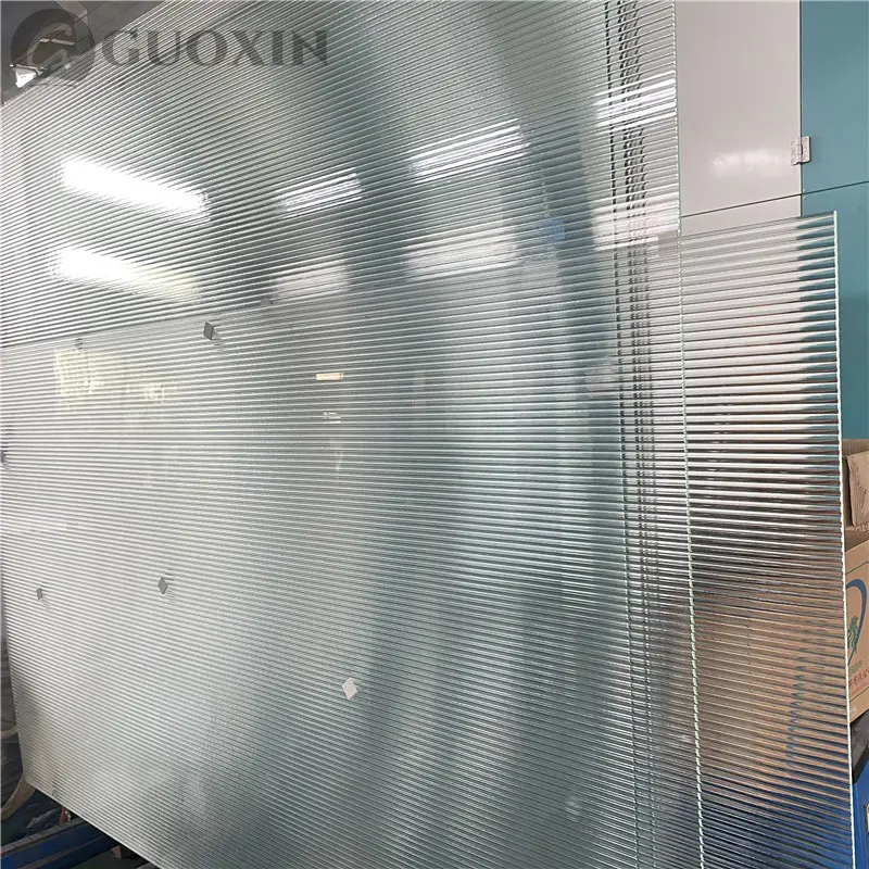 Fluted Glass Partition