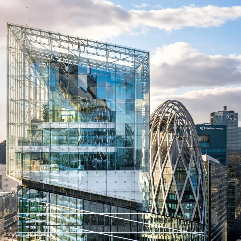 Valode and Pistre architectural project with Guoxin adaptive smart glass facade