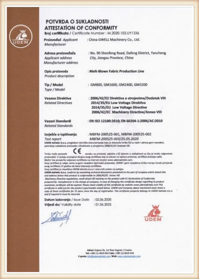 GWELL high-tech enterprise certificate