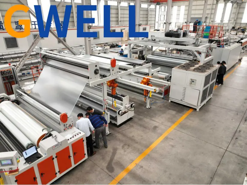 Automated control console for film production line