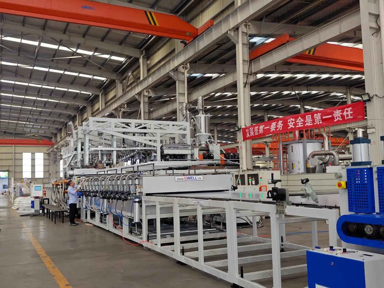 GWELL PP honeycomb panel extrusion line introduction