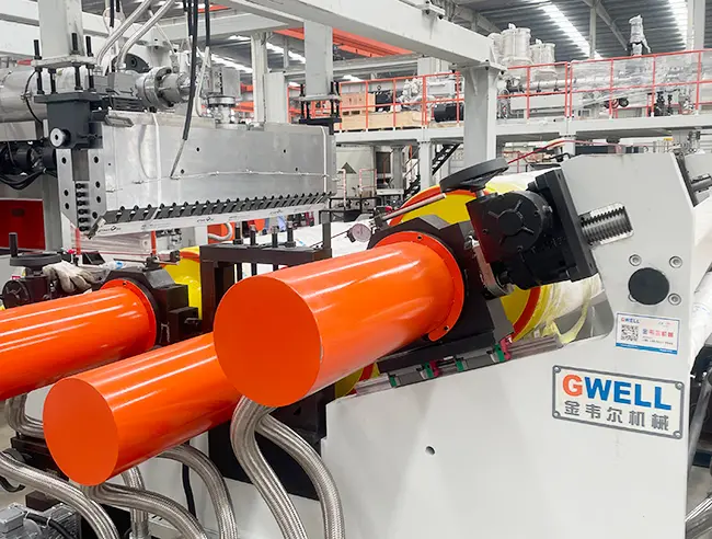 Extrusion line detail