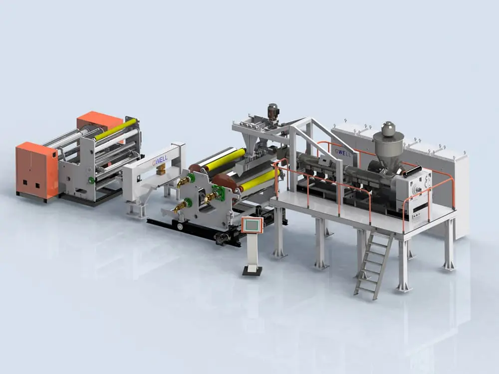 Famous EVA POE encapsulation film extrusion line Factory, Products