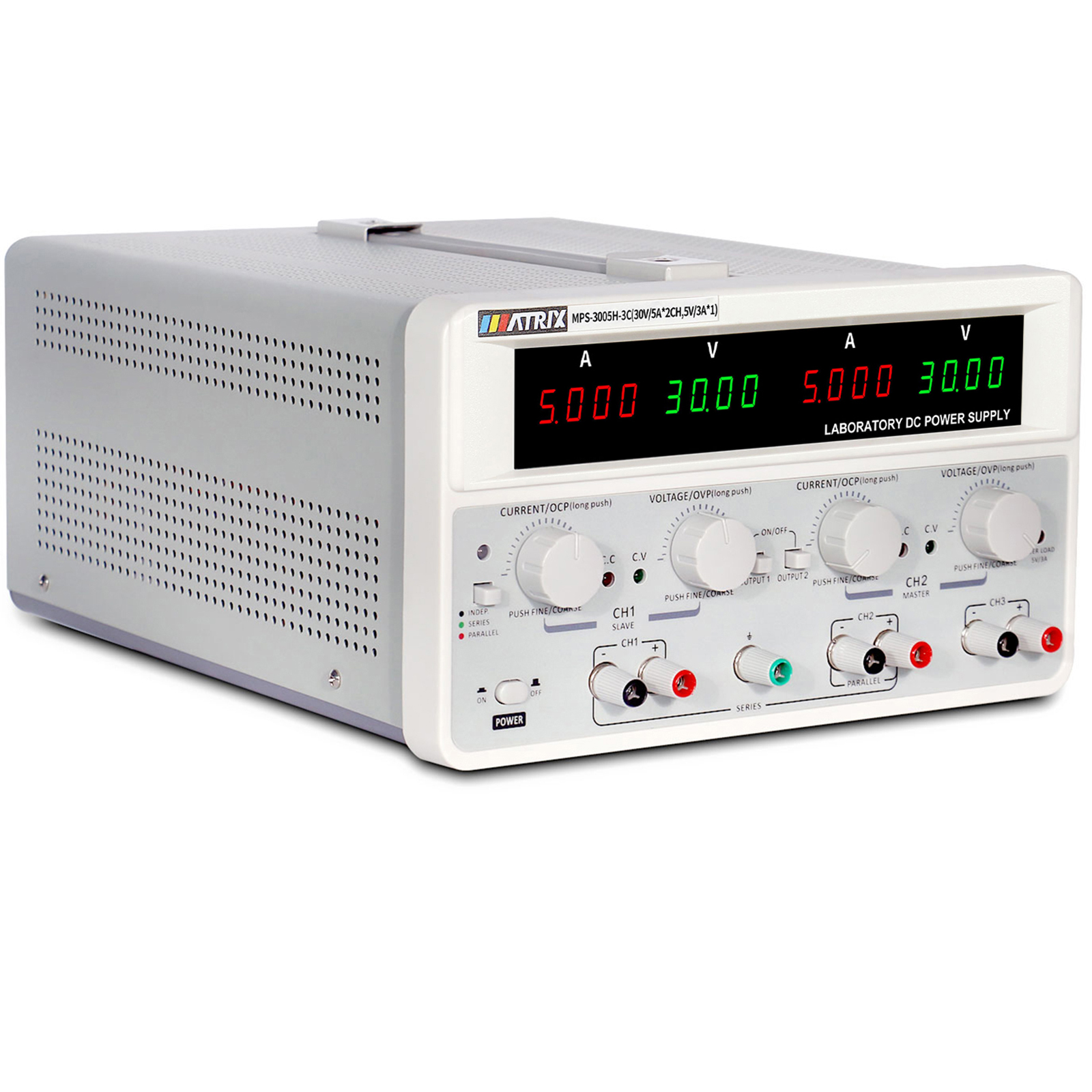 MATRIX MPS-3005H-3C High Precision 3-Channel Linear DC Power Supply 30V 5A 315W Series-Parallel Mode RS232 RS485 USB Industrial