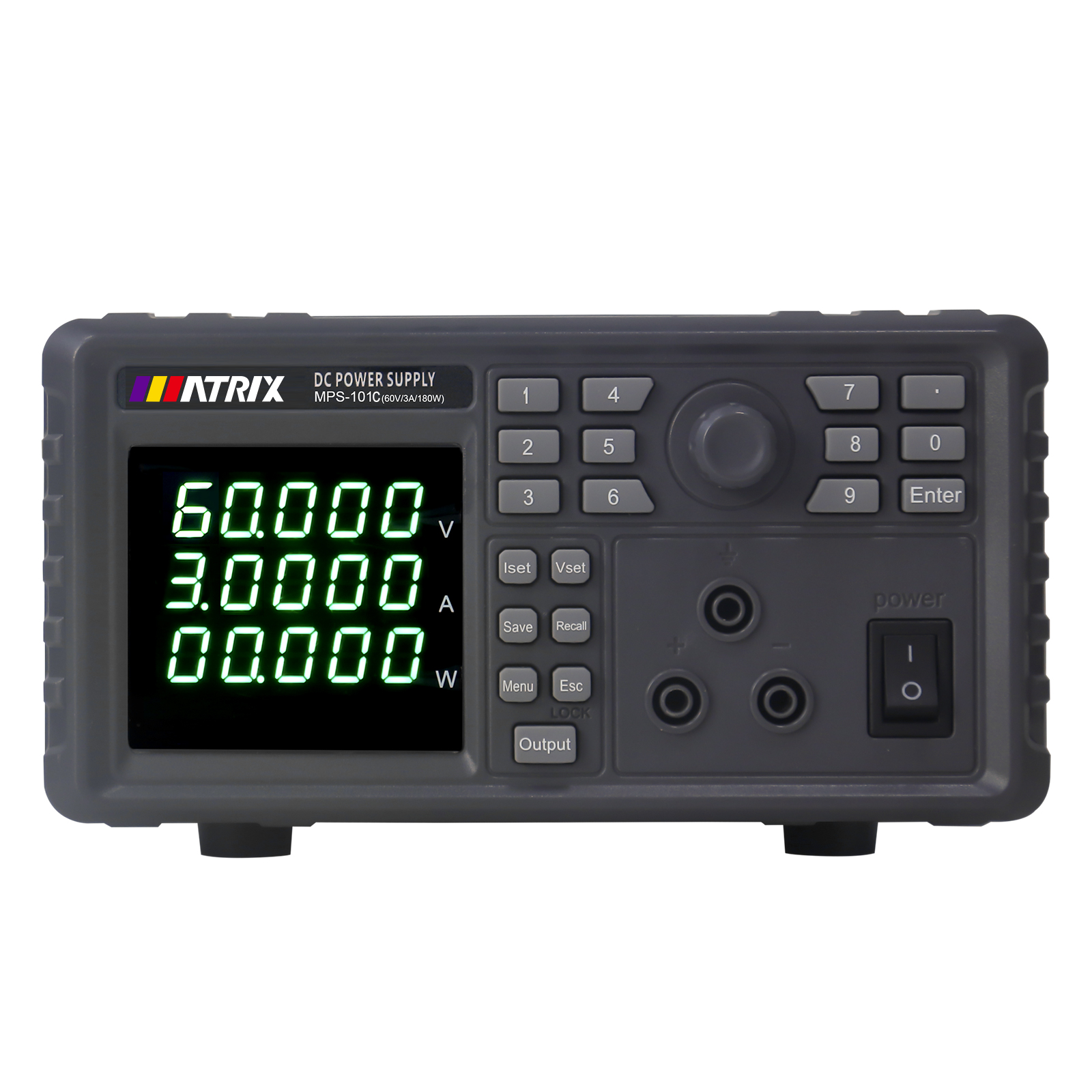 Factory Price MATRIX MPS101C 60V 3A Linear DC Power Supply 220V/110V Input RS232 RS485 Brightness Adjustable LIST Industrial
