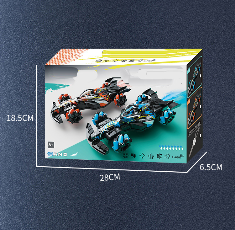 Large Size Handle Remote Control 12-Channel Ready-to-Go Racing F1 Equation Spray Stunt Car RC Drift 4WD Off-road Vehicle Toy