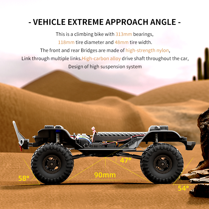 Rc Rock Crawler RTR 2.4G Full Proportional 1:10 Scale HB R1011~R1016 Remote Control 4WD Off-Road Truck 100M Range Indoor-Outdoor