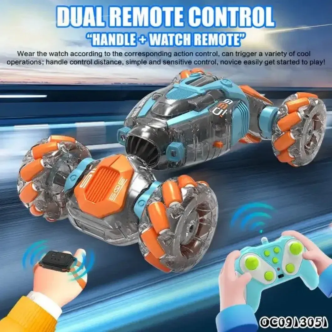 2.4GHz 360-Degree Rotation Stunt Drift Vehicle for Children with Double Remote Control
