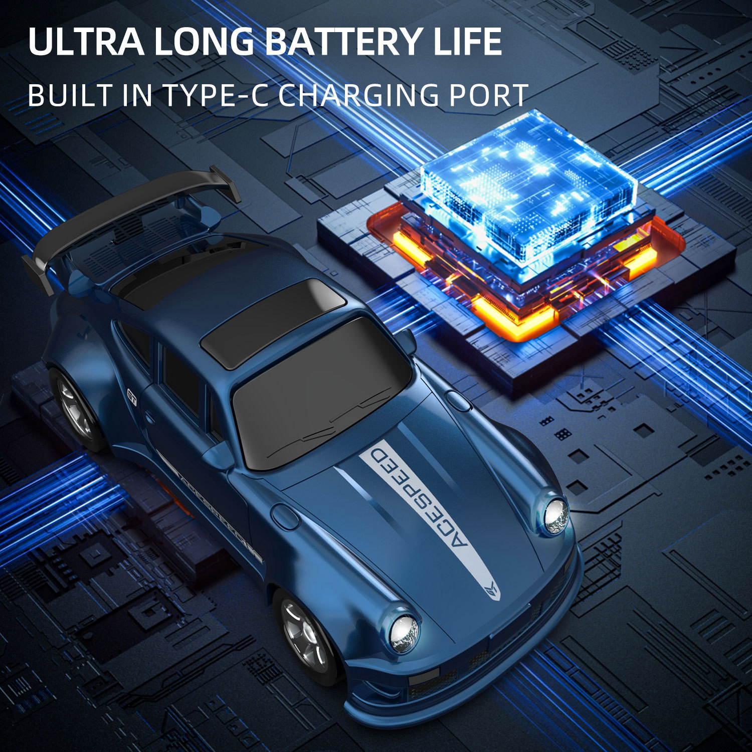 Hot Sale 2.4G 4WD 1:64 Scale Mini RC Drift Car High-Speed Remote Control Ready-to-Go Indoor-Outdoor Racing Toy LED USB Cable