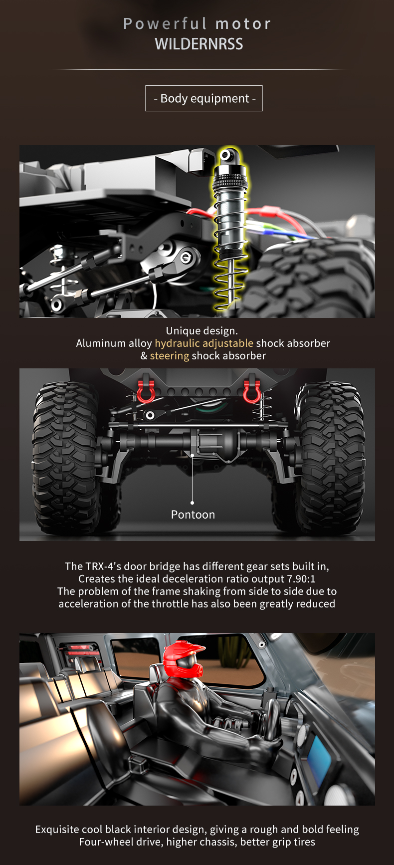 RC Rock Crawler Gear System