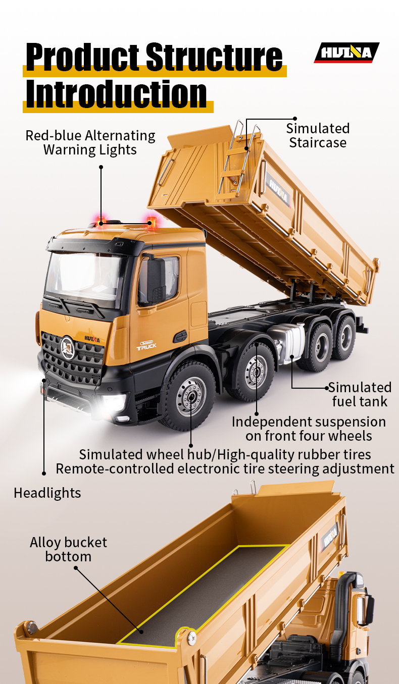 Remote Control Alloy Dump Truck
