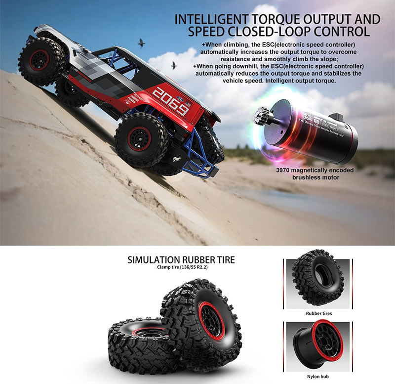 MJX H8P 1/8 Scale Bronco R Licensed 4WD RC Rock Crawler With Brushless Motor 80A ESC 3S Aluminum Alloy Off Road Remote Vehicle