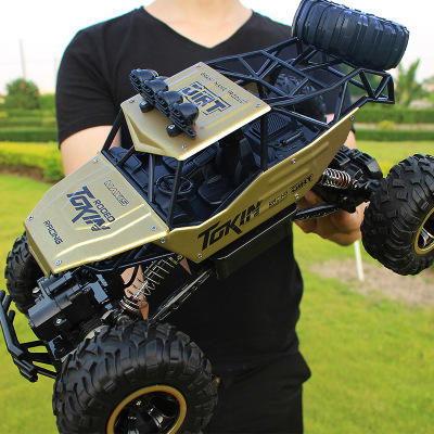 2.4G Radio Remote Control Car 4WD Alloy With Led Lights RC Car Off-Road Vehicle Control Trucks Toys for Kids