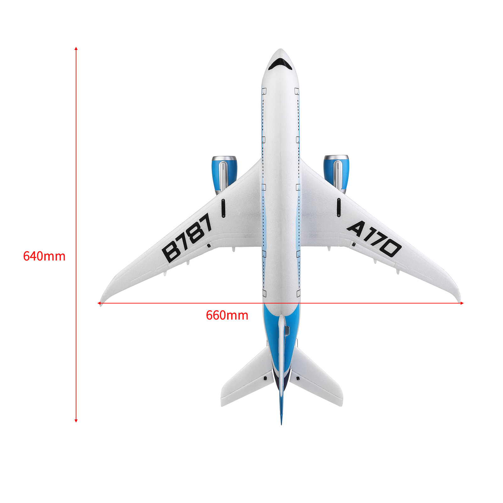 2023 Hot Sale HOSHI WLtoys A170 RC Airplane EPO Craft Foam Electric Outdoor Remote Control Glider Plane Fixed Wing Aircraft