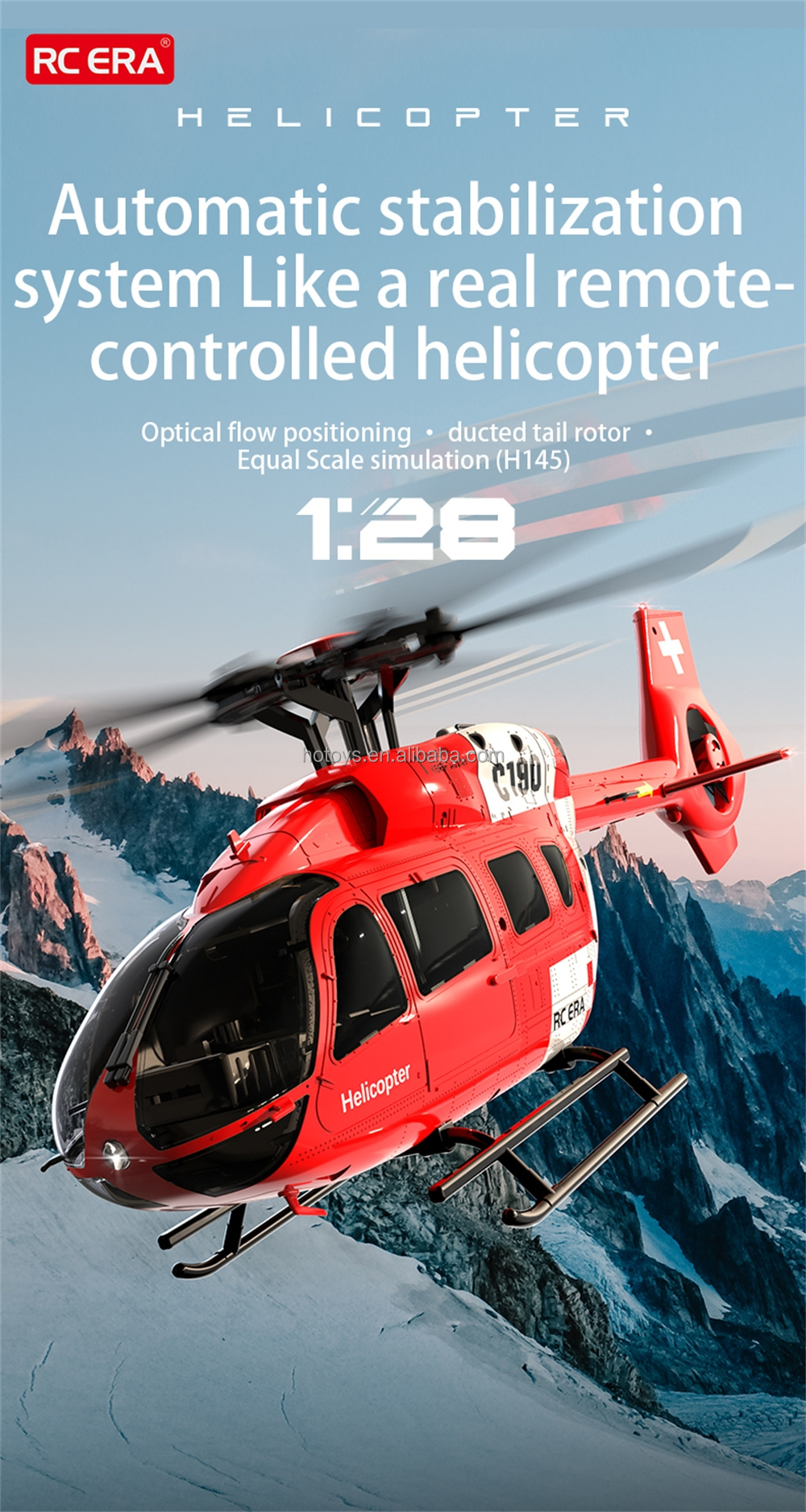 C190 RC Helicopter Detail