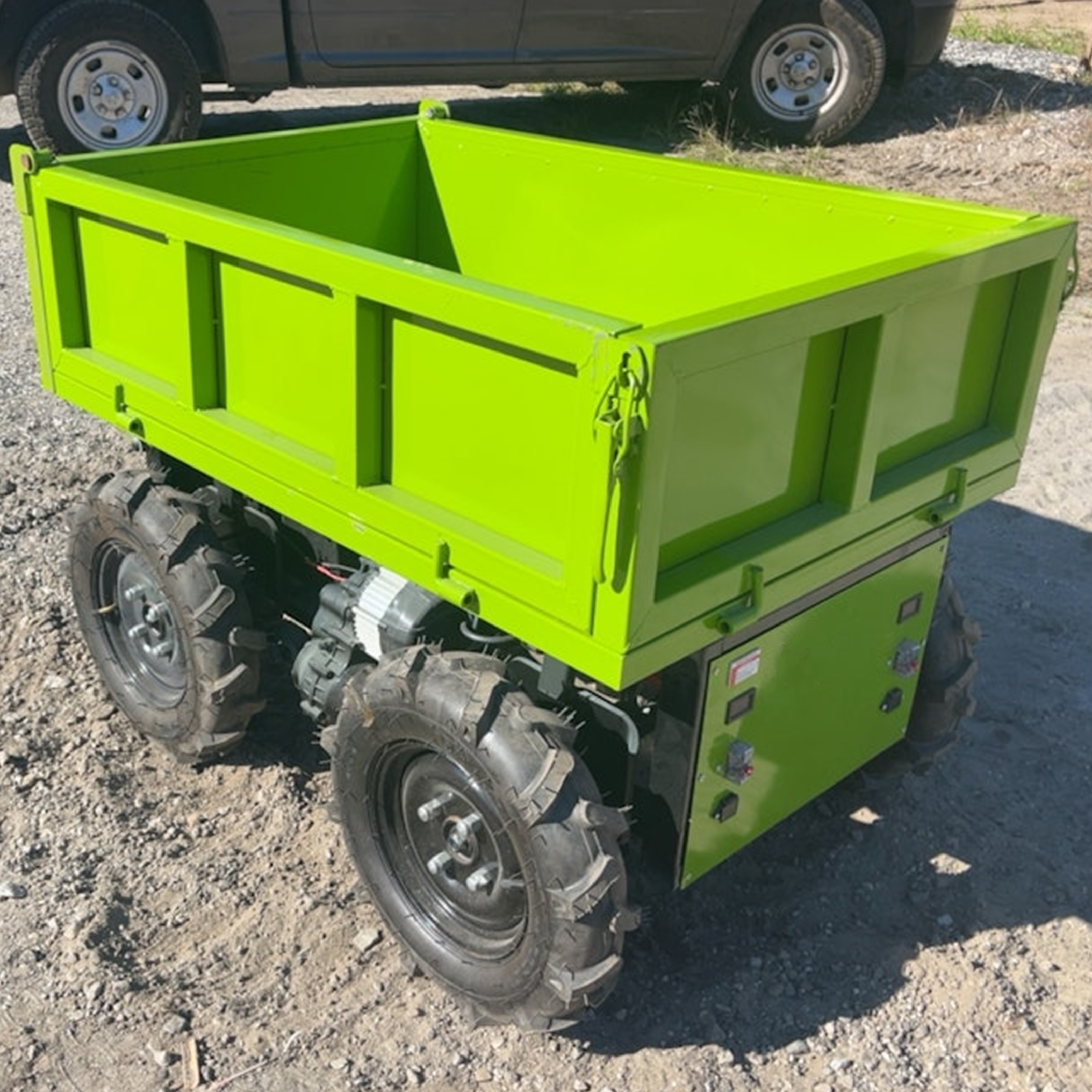 Gps Autonomous Robotic Bucket Transport Electric Mini Loader Power Barrow Remote Control Self-loading Dumper Wheel Vehicle