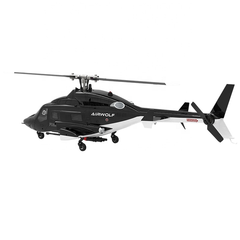 Ready to Fly GPS RC Helicopter Airwolf YXZNRC F02S with Brushless Motors 2.4GHz Transmitter 1200mAh LiPo Battery for Outdoor Fun