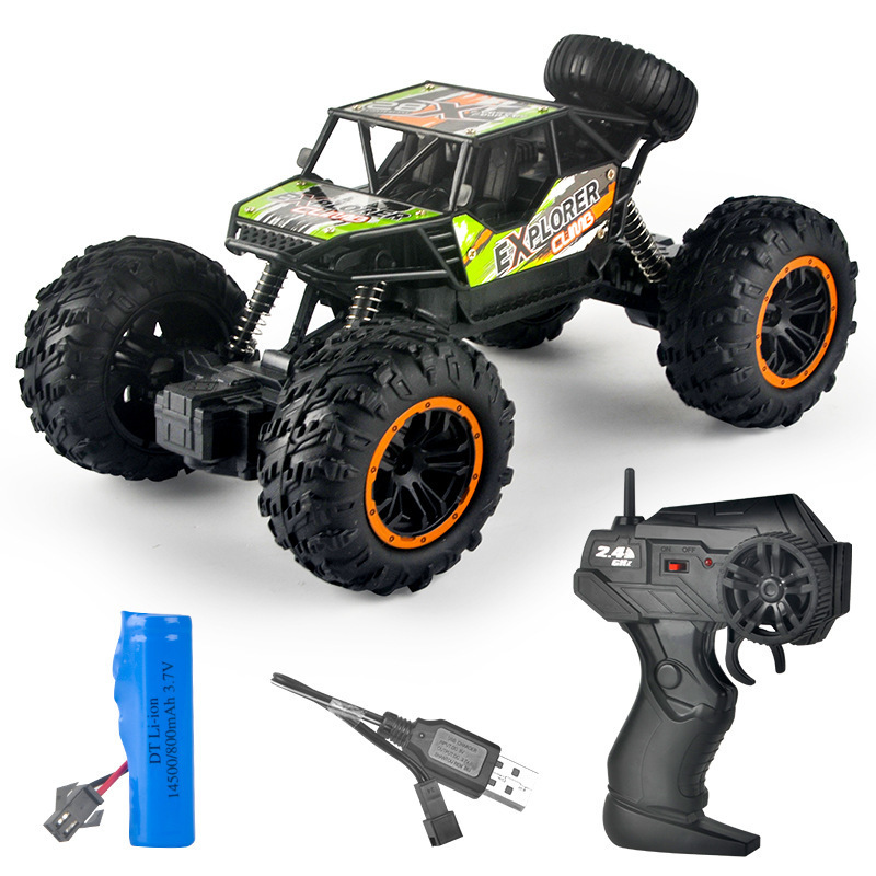 Children's Remote-controlled Off-road Vehicle Toy Car Charging Two-wheel Drive Climbing Vehicle Boy Racing Toy