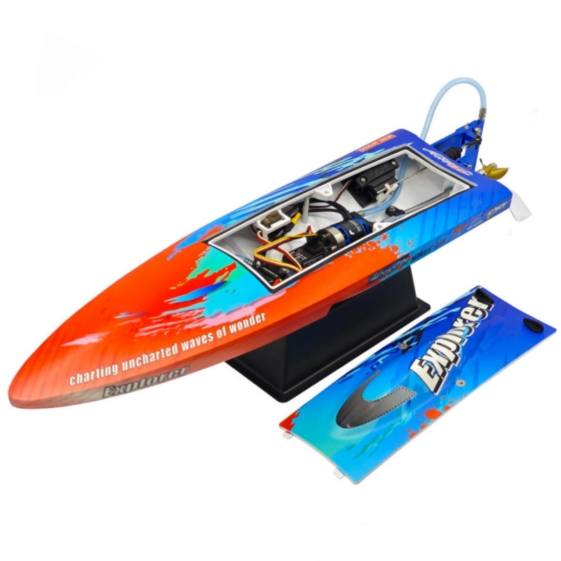 TFL 1158 Explorer Mini Speed Boat RTR with RC/Motor/ESC/Battery/Changer/Self-Righting Waterproof 60+KM/H