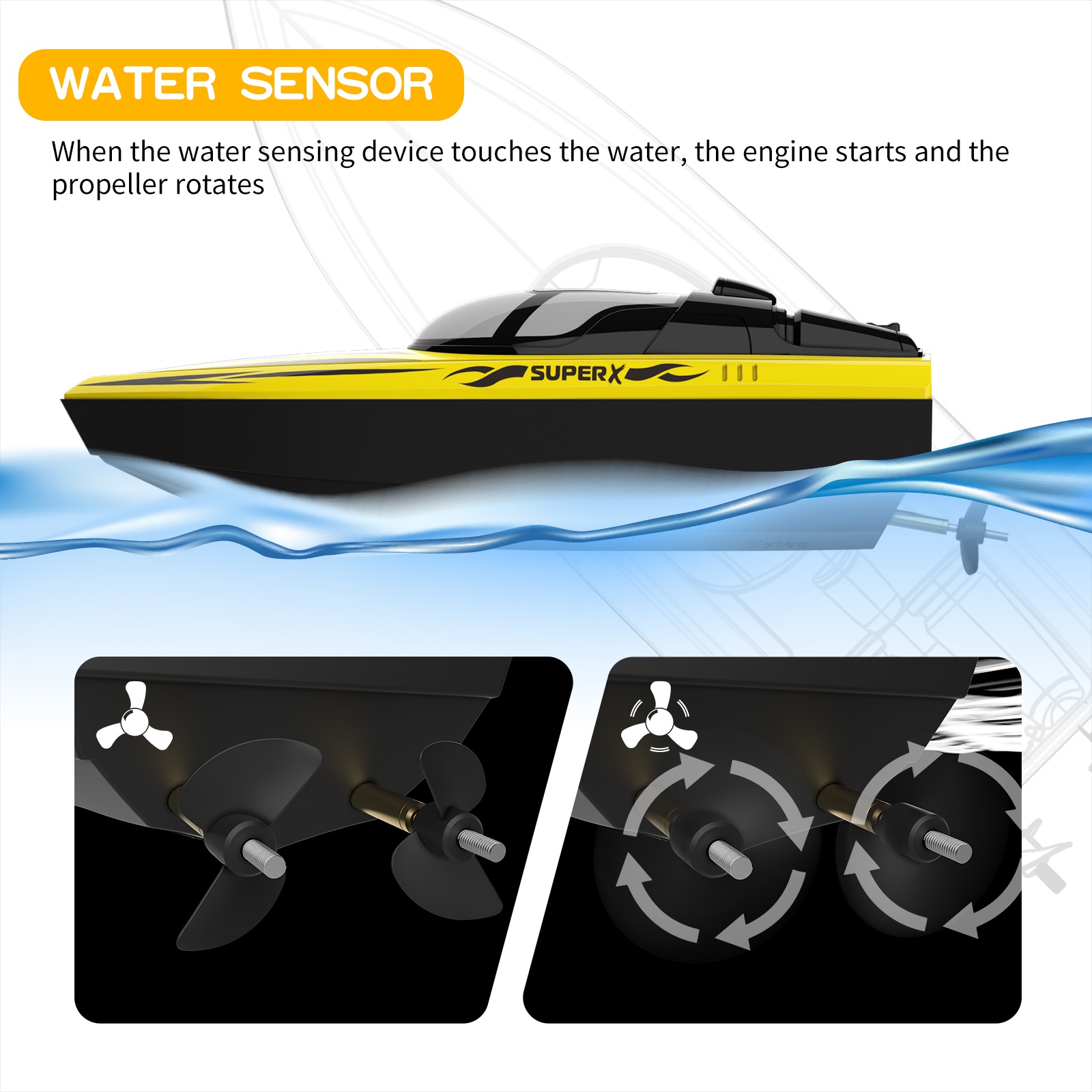 V333 RC Boat Waterproof