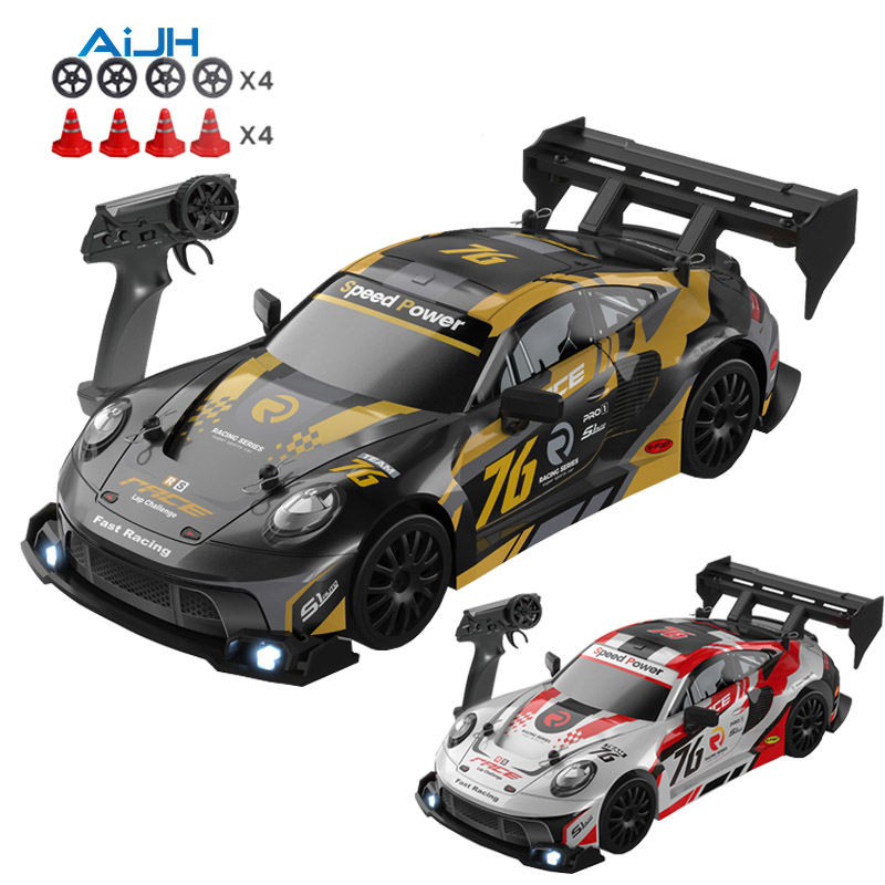 AiJH Remote Control Car RC Half-Scale Drift Car 1: 24 RC Vehicle with LED Lights RTR Speed Trim RC Racing Sport Car