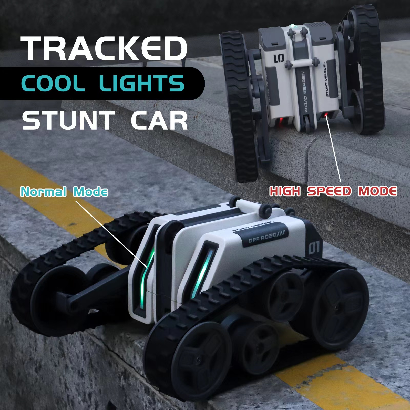 Newest HOSHI 1613 Stunt Track Vehicle Double Sided RC Tank 3.7V 500mAh RC Cars Remote Control Car Toys Christmas Gift