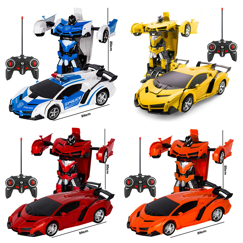 Transformation 5CH Remote Control Robot Car Deformation Car with Rechargeable Battery Includes Charger and USB Cable
